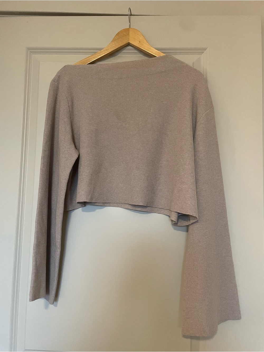 Theory Asymmetrical Sweater in Taupe